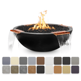 The Outdoor Plus - 60" Round Sedona Fire & Water Bowl - GFRC Concrete - NG, LP - OPT-60RFW4W