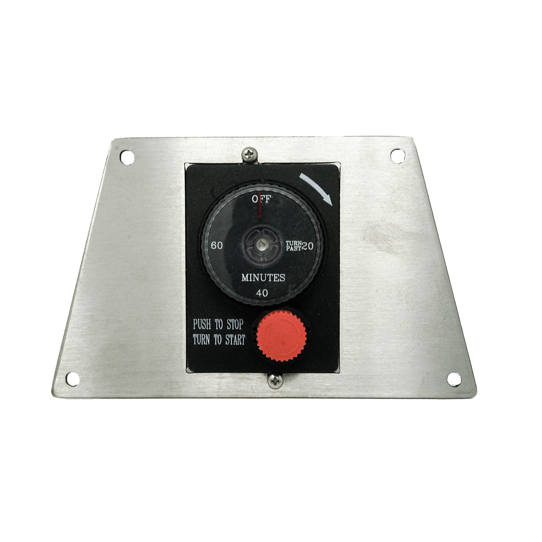 The Outdoor Plus - Gas Timer With E-Stop - Trapezoid Panel - OPT-ESTOPTMTP