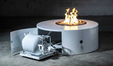 The Outdoor Plus - Isla Fire Pit 60" - Powder Coat & Gravity Lounge Chair - NG, LP - OPT-IFPPC60-GVYLC