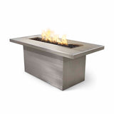 The Outdoor Plus - Bella Linear 48" x 30" Hammered Copper Fire Pit - NG, LP - OPT-BELLCPR4830