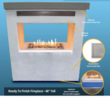 The Outdoor Plus - 96" RTF Fireplace - 48" Tall - NG, LP - OPT-RTFFP96