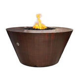The Outdoor Plus - Martillo Round Corten Steel Fire Pit - NG, LP - OPT-48RMCS