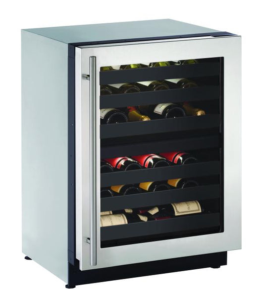 U-Line - 24" 2000 Series Dual-Zone Wine Refrigerator - 2224ZWC