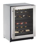 U-Line - 24" 2000 Series Dual-Zone Wine Refrigerator - 2224ZWC