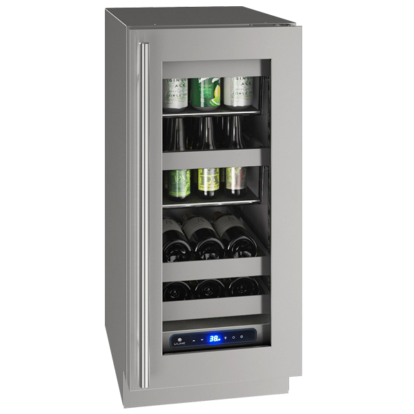 U-Line - 15" 5 Class Slide & Secure™ Beverage Center - UHBV515