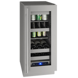 U-Line - 15" 5 Class Slide & Secure™ Beverage Center - UHBV515