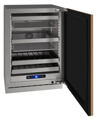 U-Line - 24" 5 Class Slide & Secure™ Dual-Zone Beverage Center - HBD524