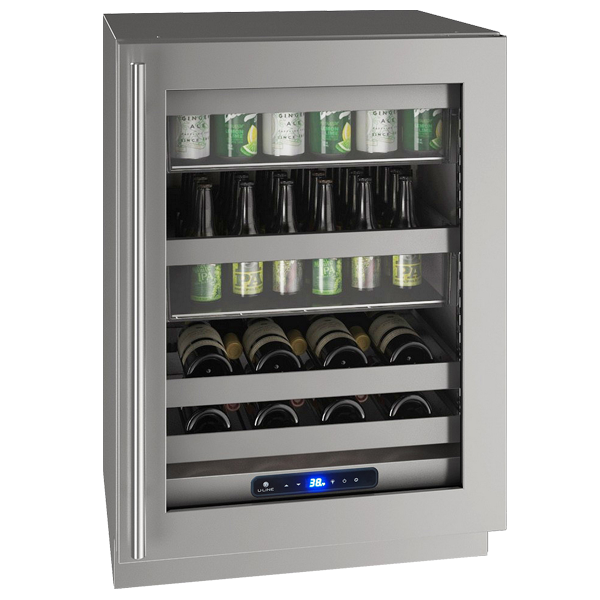 U-Line - 24" 5 Class Slide & Secure™ Beverage Center - HBV524