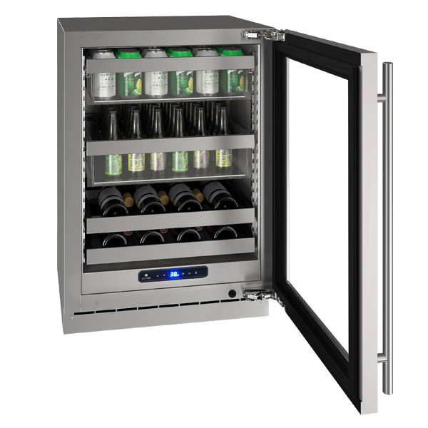 U-Line - 24" 5 Class Slide & Secure™ Beverage Center - HBV524