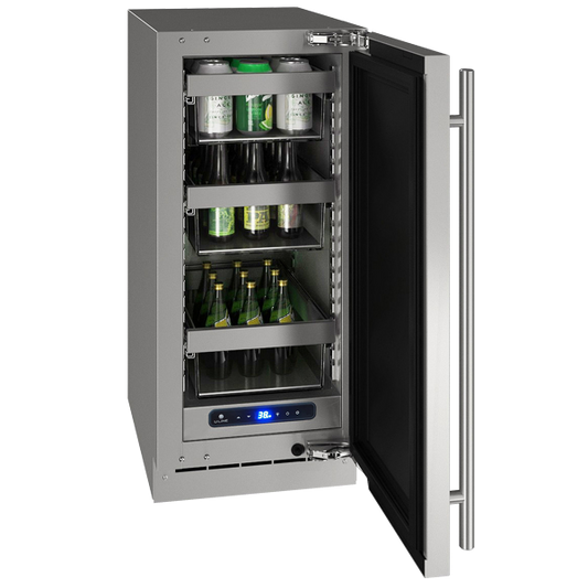 U-Line - 15" 5 Class Slide & Secure™ Refrigerator - HRE515