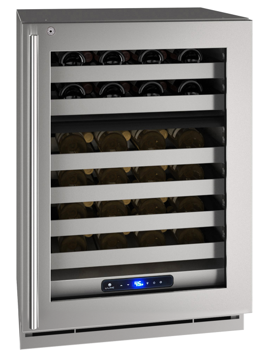 U-Line - 24" 5 Class Dual-Zone Wine Refrigerator - HWD524