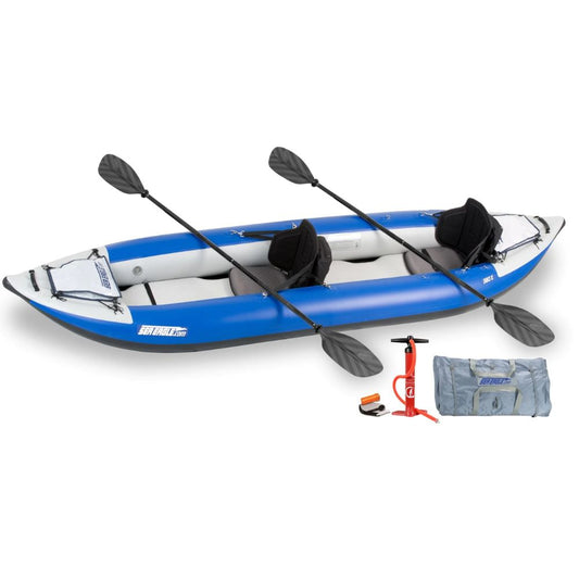 Sea Eagle - 380X 3 Pro Person 12'6" White/Blue Inflatable Explorer Kayak ( 380XK_P)