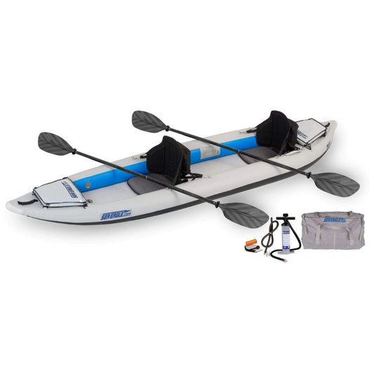 Sea Eagle - 385FT Pro  3 Person 12'6" White/Blue FastTrack Inflatable Kayak Kayak ( 385FTK_P )