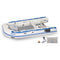 Sea Eagle - 106SR 5 Person 10'6" White/Blue Sport Runabout Inflatable DSFloor Deluxe Boat ( 106SRDK_D )