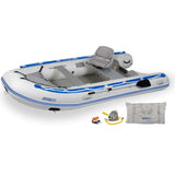 Sea Eagle - 106SR Deluxe 5 Person 10'6" White/Blue Sport Runabout Inflatable DS Boat ( 106SRXX )