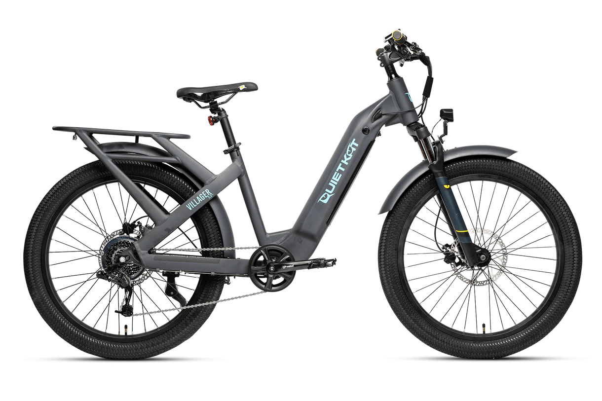 QuietKat - 2023 Villager E-Bike - 500W - Denim, Moonstone