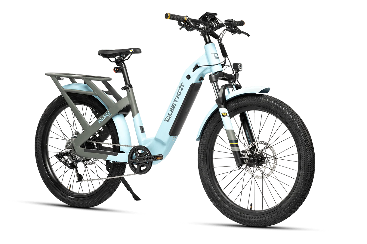 QuietKat - 2023 Villager E-Bike - 500W - Denim, Moonstone