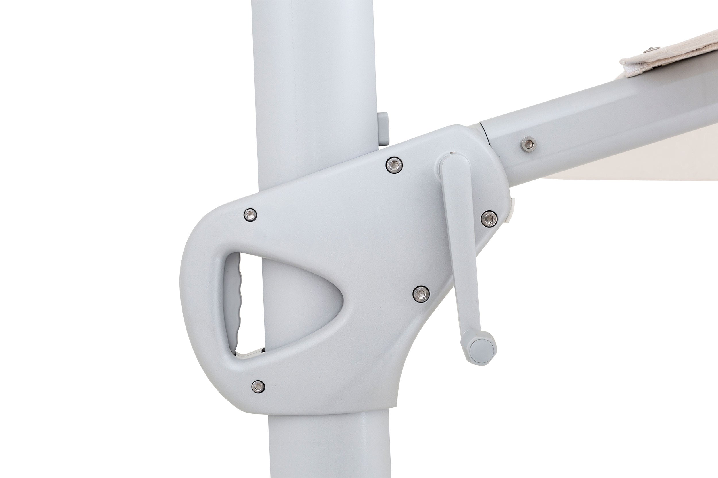 Woodline - 9.8’ X 13.1’ Pavone Rectangular Cantilever Umbrella with Grip Handle - PA34REA