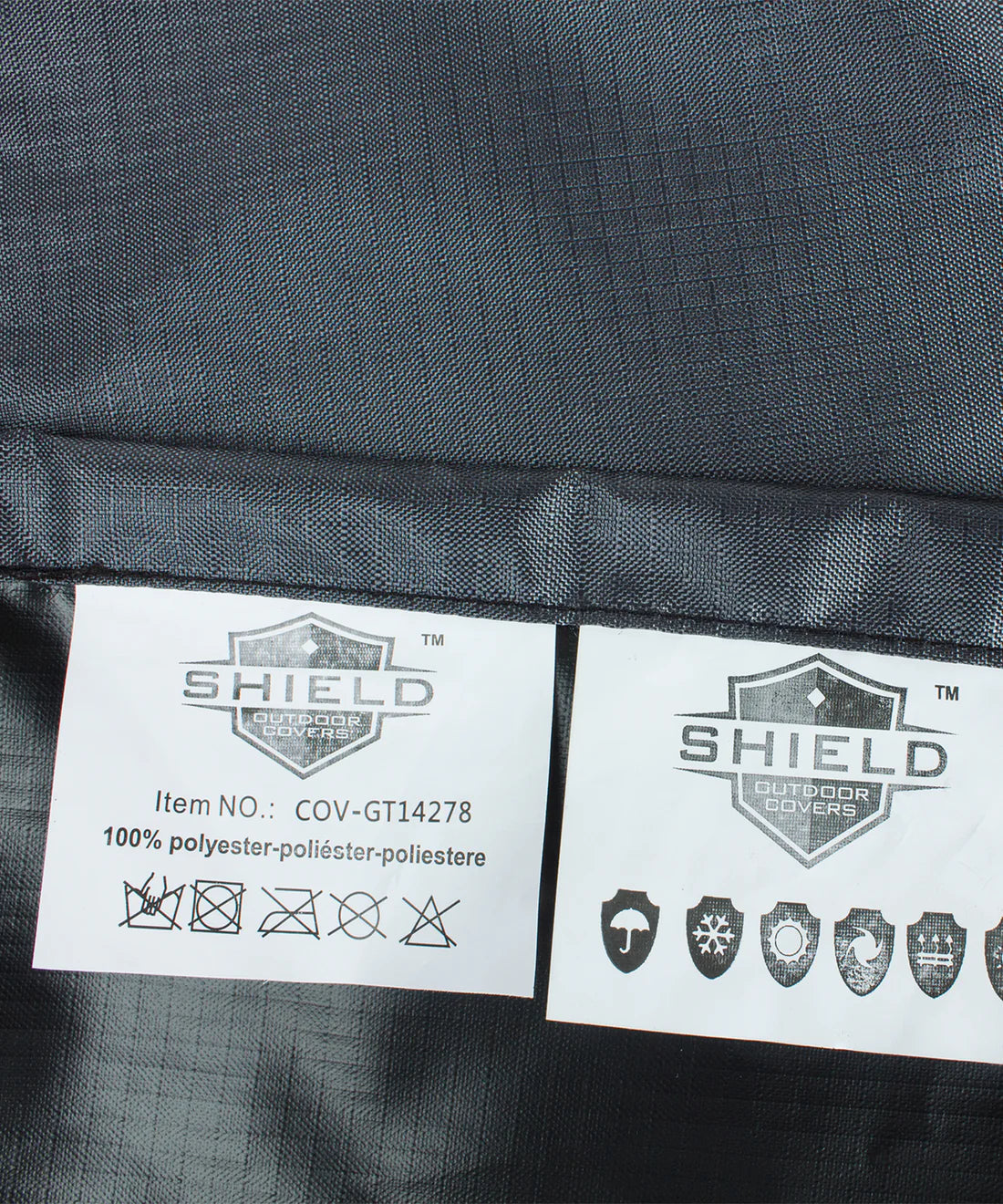 Shield - Lounge Cover Sun Bed - 70"W x 98.3"D x 17.5"H Gold - COV-GOSB