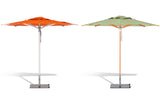 Woodline - 10’ Round Pulley Lift Umbrella, Aluminum/Eucalyptus - Elegance, Pacific - SA30RE