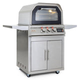 Blaze 26-Inch Freestanding Natural Gas Outdoor Pizza Oven W/ Rotisserie & Cart - Propane/Natural Gas |  BLZ-26-PZOVN-XX