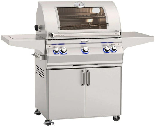 Fire Magic - 62 Inch Freestanding Portable Gas Grill with 660 sq. in. Cooking Surface - A660s-8LAX-61-W