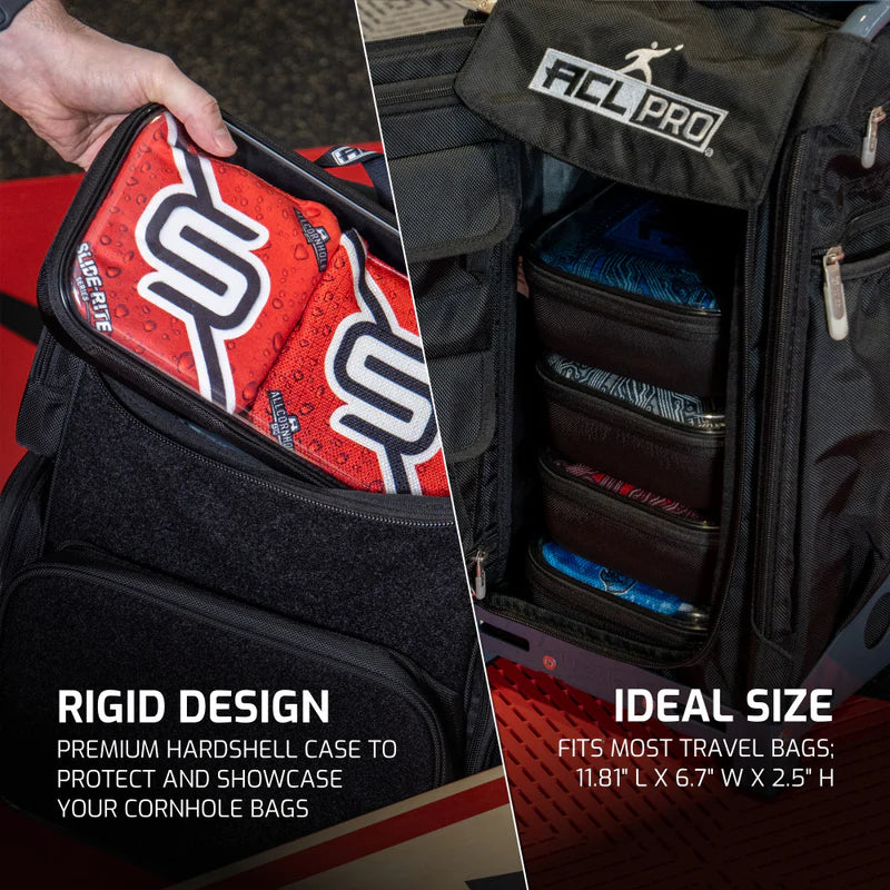 American Cornhole League Hard Carry Case with Double Stitched Handle