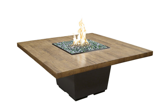American Fyre Designs - Cosmopolitan Dining Height Fire Table, Square | 642-BA