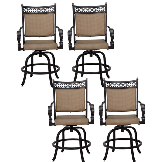 Darlee - Mountain View Patio Counter Height Swivel Bar Stool (Set of 4) - 201610-7CH-4