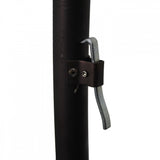 California Umbrella - 9 ft. Bronze Aluminum Cantilever Patio Umbrella with Crank Open 360 Rotation in Pacific Blue Sunbrella