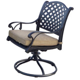 Darlee - Nassau Patio Swivel Rocker Chair with Cushion (Set of 4) - DL13-5-4