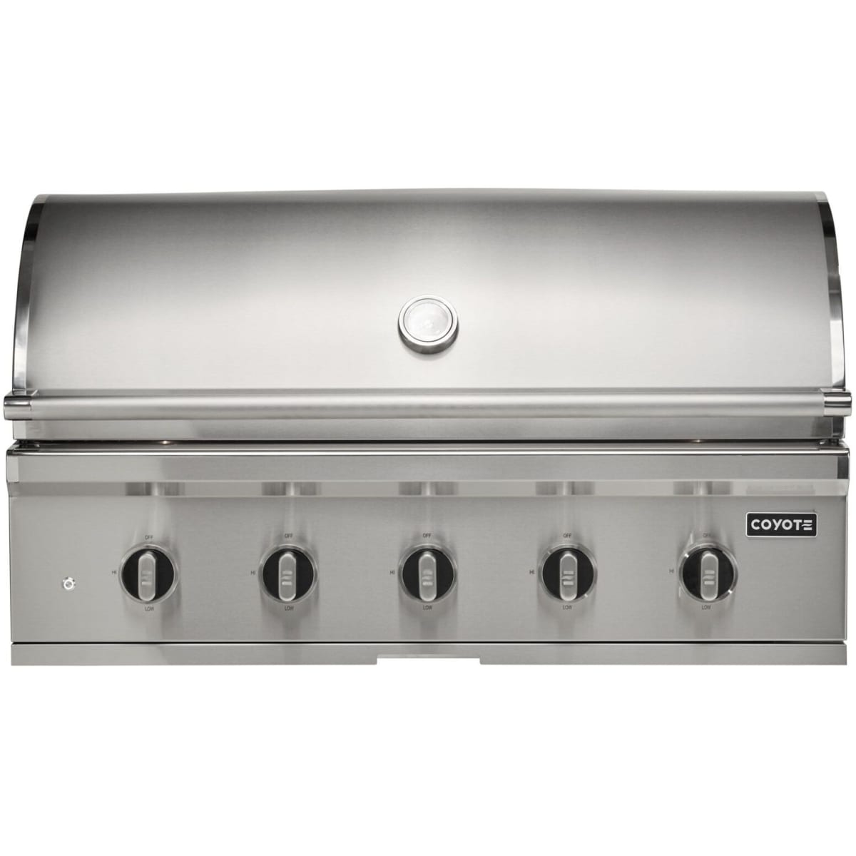 Coyote - CL-Series 42-in 5-Burner Built-In Natural Gas Grill w/ Lift-Assist Hood & Safety Valve - C3CL42NG