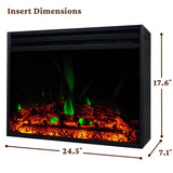 Cambridge Sorrento Fireplace Mantel w/Deep & Enhanced Log Insert - Slate Blue - 47.2"x15.7"x30.7"  | CAM5021-2SBLLG3