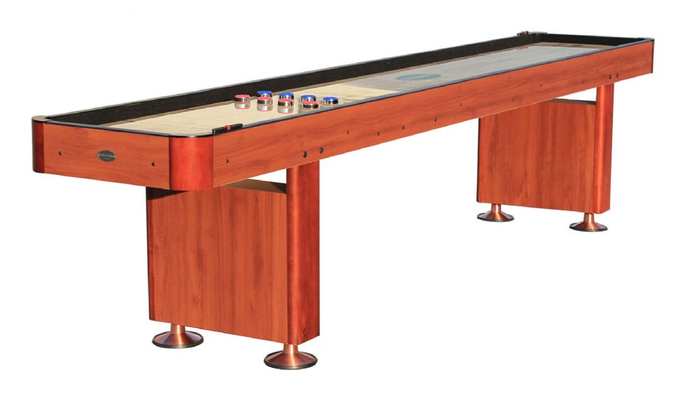 "The Standard" 12 foot Shuffleboard Table in Cherry | Shuf12C