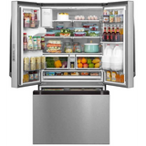 Midea - 29 CF French Door, Ice and Water Dispenser, Standard Depth - MRF29D3AST