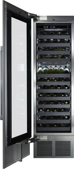 Perlick - 24" Column Wine, Dual Zone, Solid Overlay Ready, Hinged Left - CR24D-1