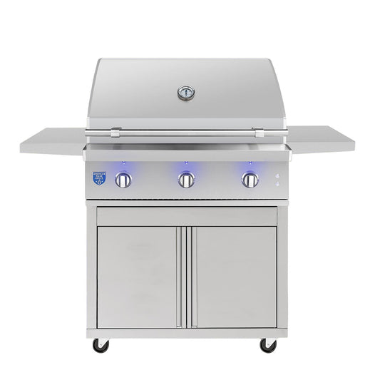 American Made Grills - Atlas 36-Inch Freestanding Grill - Natural Gas/Propane | ATSFS36