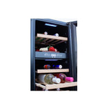 RCS - 15" Stainless Wine Cooler Refrigerator with Glass Window | RWC1