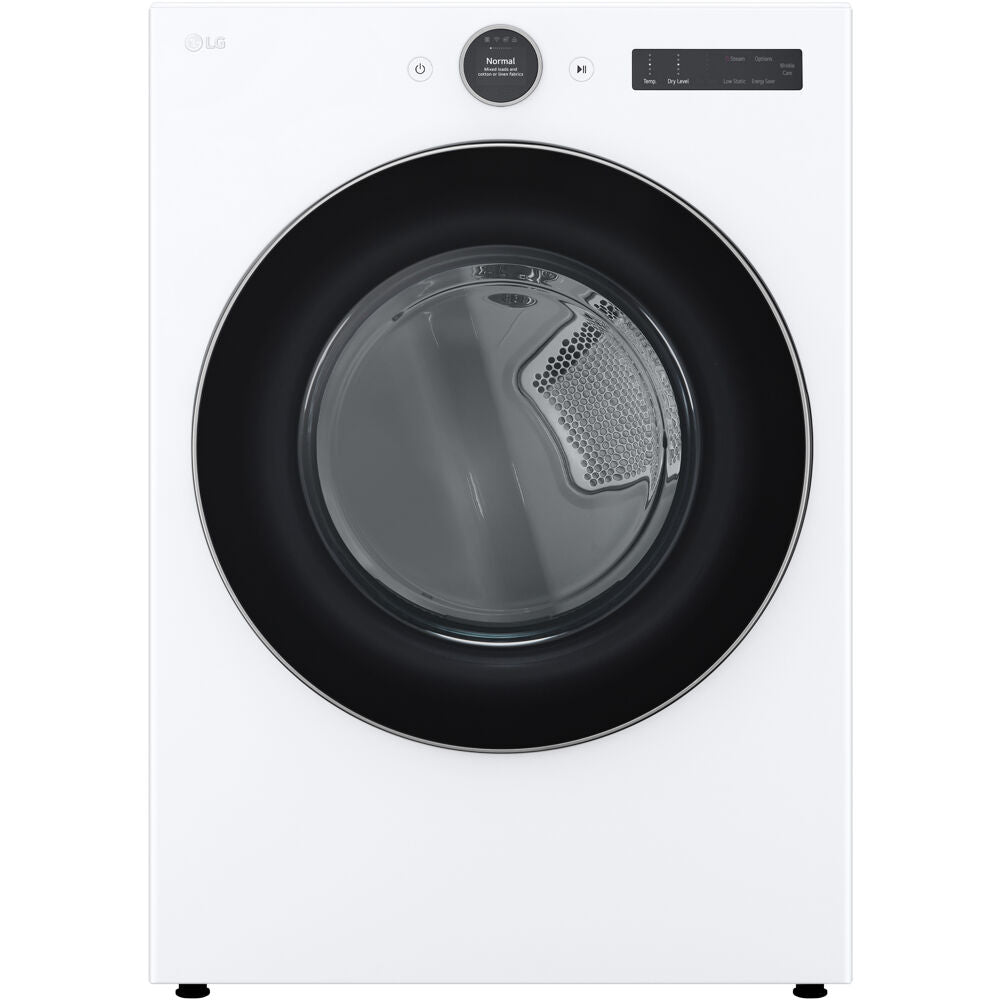 LG - 7.4 CF Ultra Large Capacity Electric Dryer w/ Sensor Dry and TurboSteam - DLEX5500W