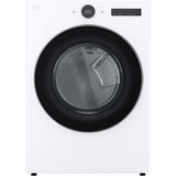LG - 7.4 CF Ultra Large Capacity Electric Dryer w/ Sensor Dry and TurboSteam - DLEX5500W
