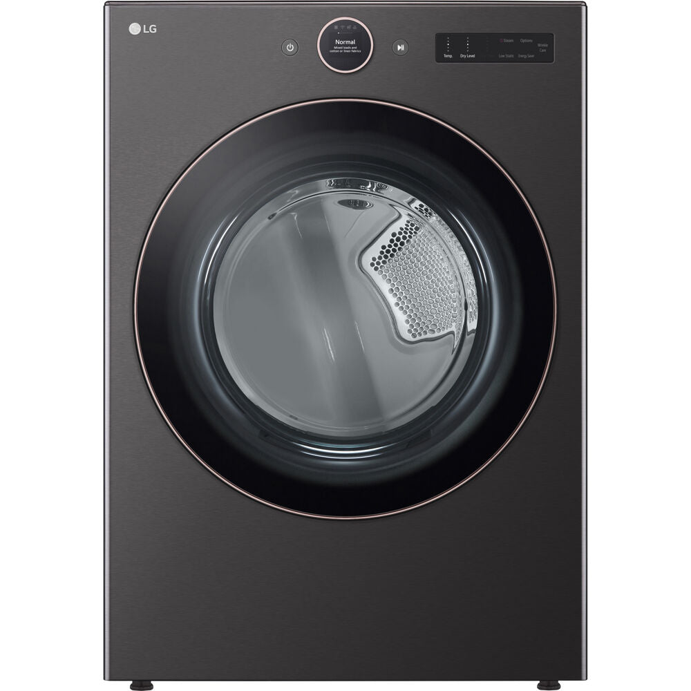 LG - 7.4 CF Ultra Large Capacity Electric Dryer w/ Sensor Dry and TurboSteam - DLEX6500B