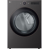 LG - 7.4 CF Ultra Large Capacity Electric Dryer w/ Sensor Dry and TurboSteam - DLEX6500B