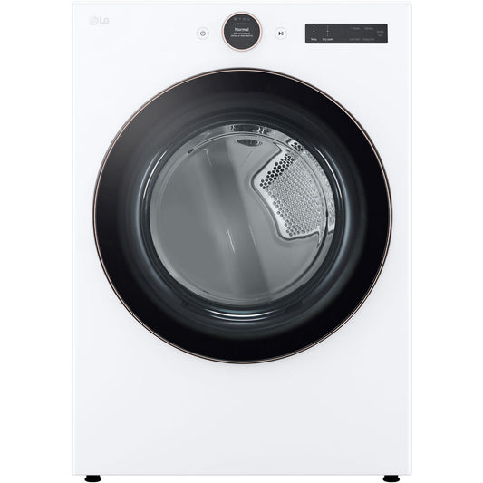 LG - 7.4 CF Ultra Large Capacity Gas Dryer w/ Sensor Dry, TurboSteam, Wi-Fi - DLGX6501W