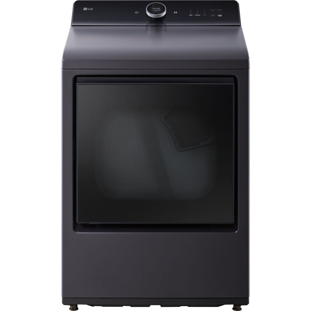 LG - 7.3 CF Gas Dryer, LCD Digital Dial Control, Wi-Fi, Easy Load, Steam - DLGX8601BE