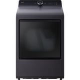 LG - 7.3 CF Gas Dryer, LCD Digital Dial Control, Wi-Fi, Easy Load, Steam - DLGX8601BE