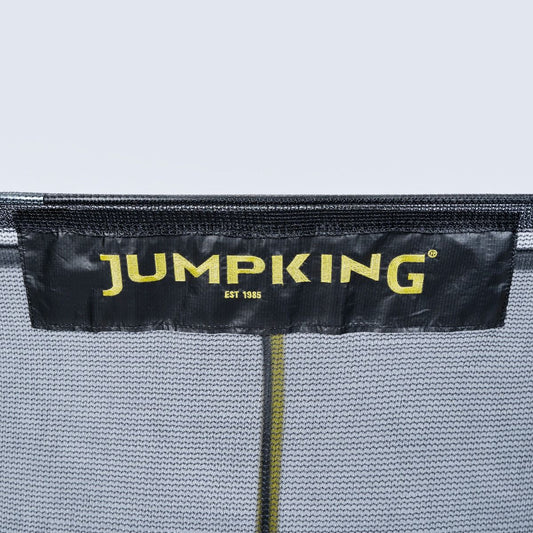 JumpKing - 55” Mini Trampoline with Safety Springs and Net, Foam-Padded Poles, 6 Base Legs, Outdoor Toddler Trampoline - BZJP55YV2