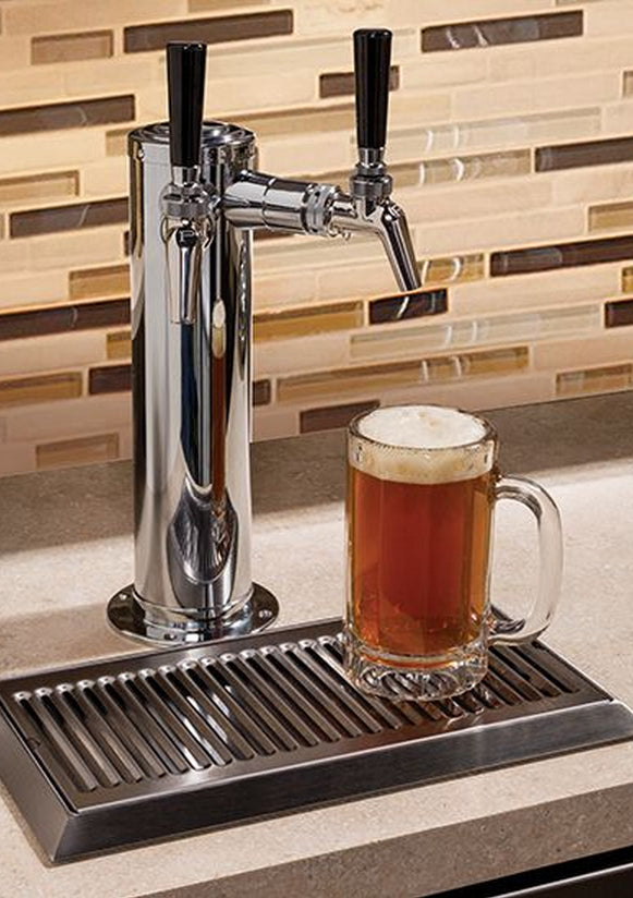 Perlick - 24" C-Series Outdoor Beer Dispenser - Dual Tap with stainless steel solid door,   - HC24TO-4-2