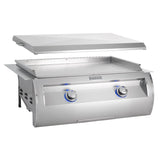Fire Magic - Echelon Diamond 30-Inch Built-In Griddle With Stainless Steel Cover - Natural Gas / Propane - E660I-0T4X