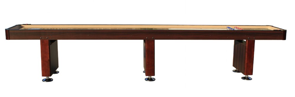 The Standard" 14 foot Shuffleboard Table In Espresso | Shuf14E