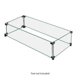 Firegear - 77 1/2" L x 11 1/2" Wide x 6" Tall, Linear Tempered Glass Windshield - GWS-7711